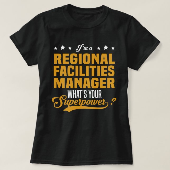 Regional Facilities Manager T Shirt (Design framsida)