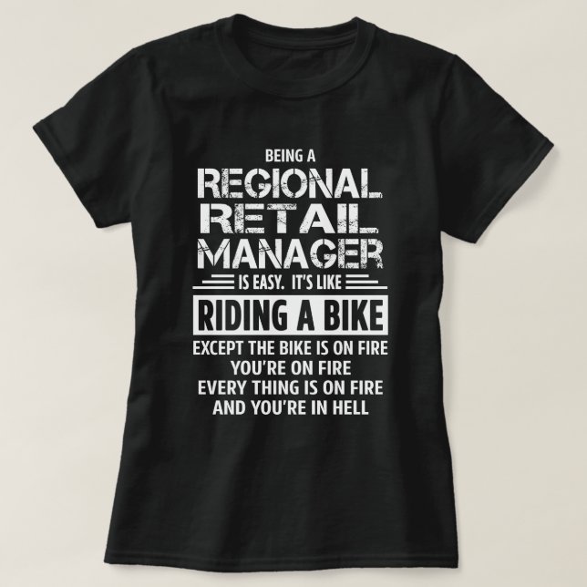 Regional Retail Manager T Shirt (Design framsida)