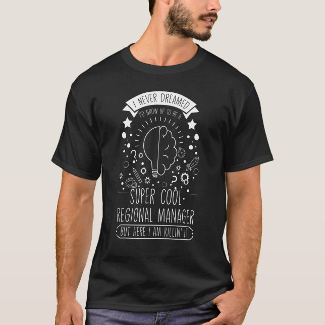 Regionalchefsassistent till ledningen t shirt (Framsida)