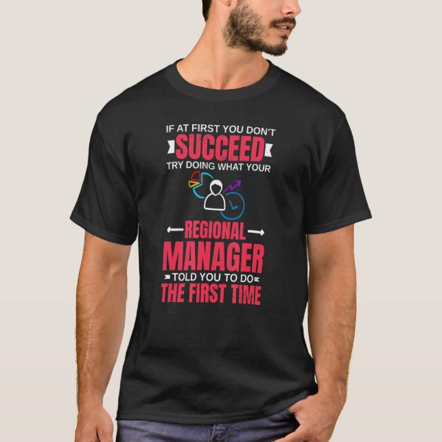 Regionalchefsassistent till ledningen t shirt (Framsida)