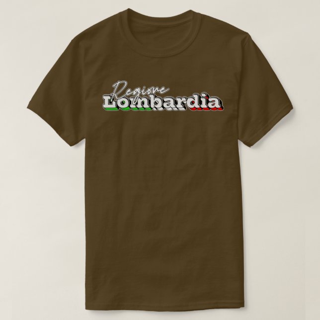 Regione Lombardia Retro Design T Shirt (Design framsida)