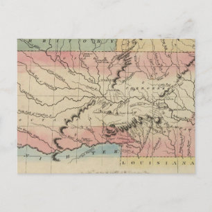 Regionen Arkansas och Oklahoma Vykort