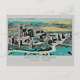 Regionen Artajona, Navarre, Spanien Vykort