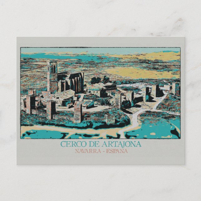 Regionen Artajona, Navarre, Spanien Vykort (Framsida)