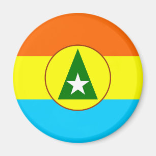 Regionen Cabinda Angola flagga symbol Magnet