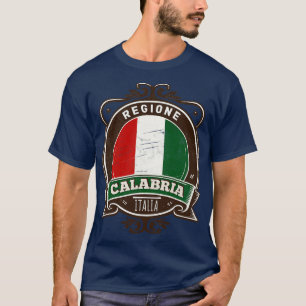 Regionen Calabria Italia Original Retro Design T Shirt