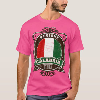 Regionen Calabria Italia Original Retro Design T Shirt