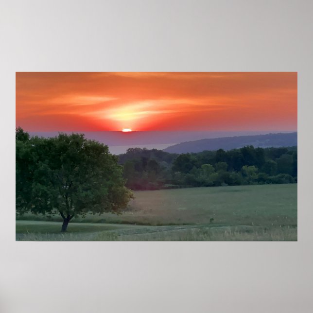 REGIONEN FINGER SJÖAR POSTER (Framsidan)