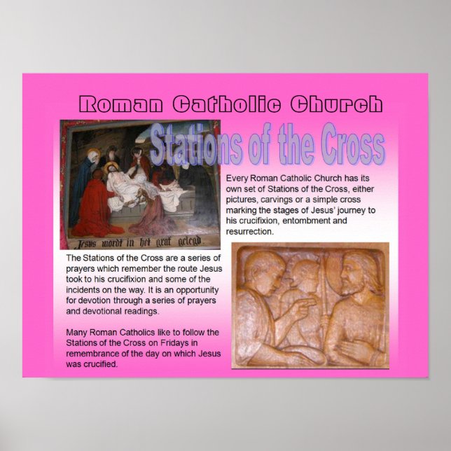 Regionen Kor, den romersk-katolska Stationen Poster (Framsidan)