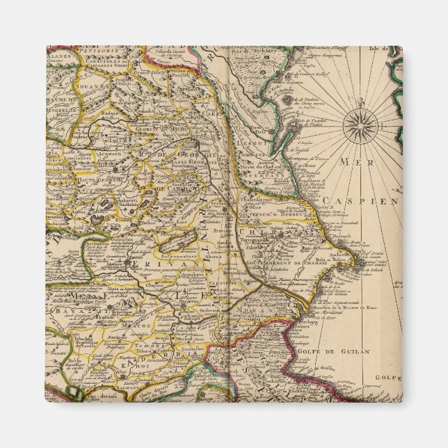 Regionen kring Kaspiska havet Magnet (Framsidan)