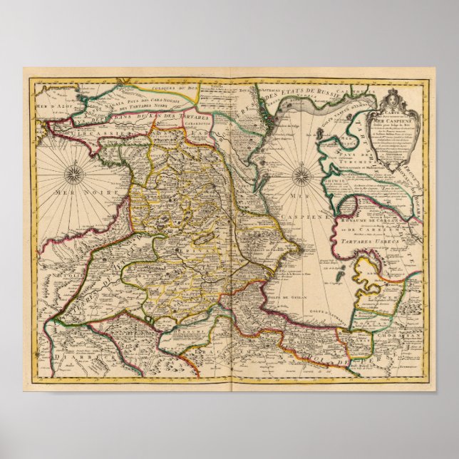 Regionen kring Kaspiska havet Poster (Framsidan)