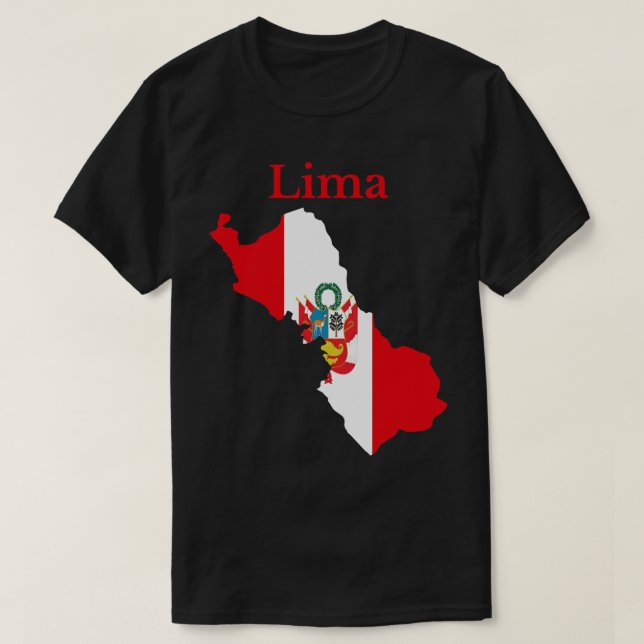 Regionen Lima Peru T Shirt (Design framsida)