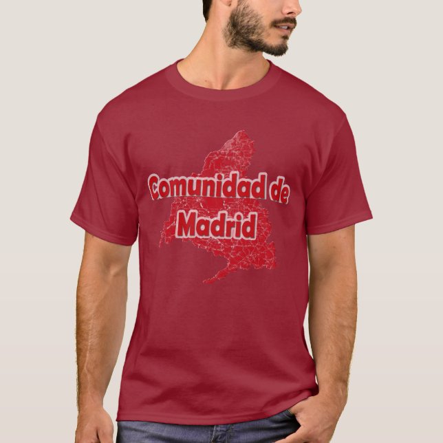 Regionen Madrid Hoodie T Shirt (Framsida)