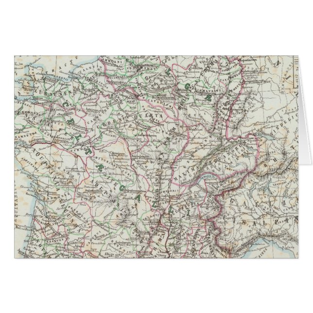Regionen Paris Frankrike Hälsningskort (Framsidan Horizontal)
