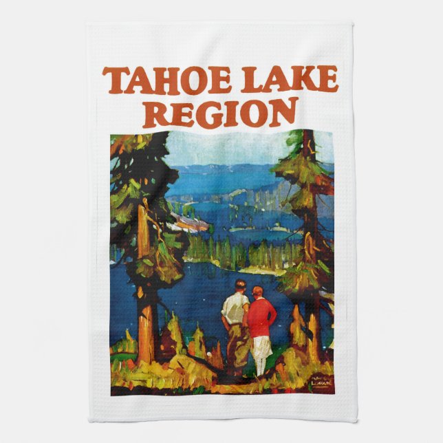 Regionen Tahoe Sjö Kökshandduk (Vertikal)