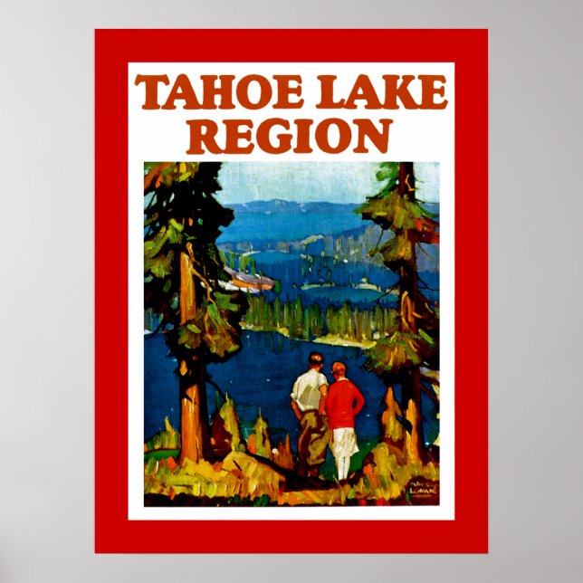 Regionen Tahoe Sjö Poster (Framsidan)