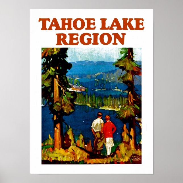 Regionen Tahoe Sjö Poster (Framsidan)