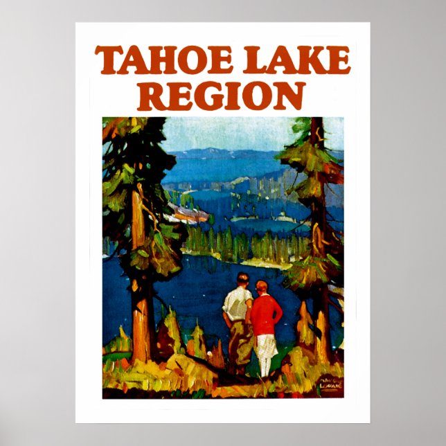 Regionen Tahoe Sjö Poster (Framsidan)