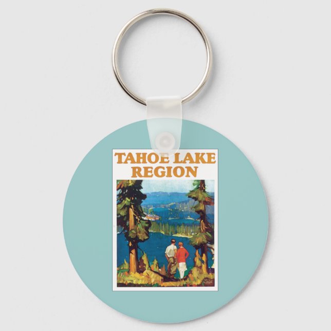 Regionen Tahoe Sjö Vintage Nyckelring (Framsida)