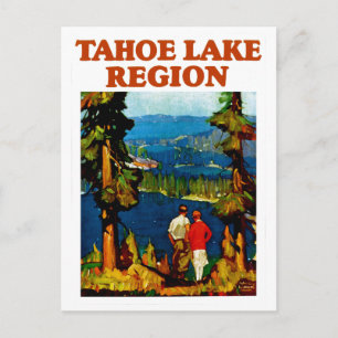 Regionen Tahoe Sjö Vykort