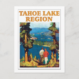 Regionen Tahoe Sjö Vykort