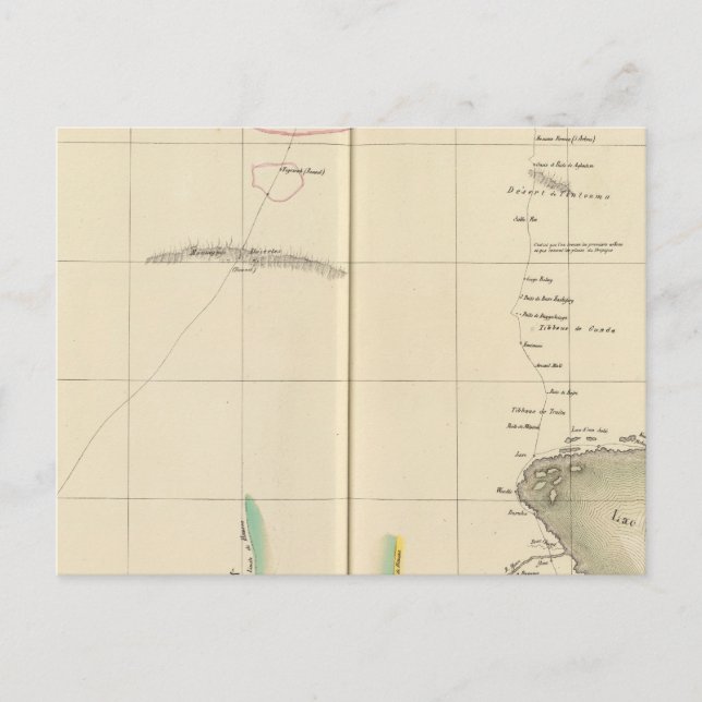 Regionen Tchad Sjö, Afrika Vykort (Framsida)