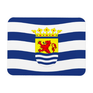 Regionen Zeeland flagga Netherlands Provindutch Magnet