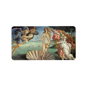 Regionens födelse av Sandro Botticelli Adressetikett