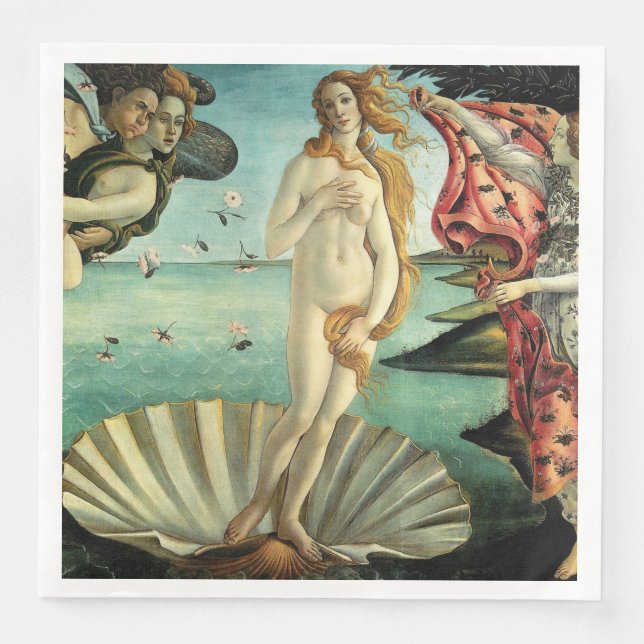 Regionens födelse av Sandro Botticelli Pappersservett (Framsida)