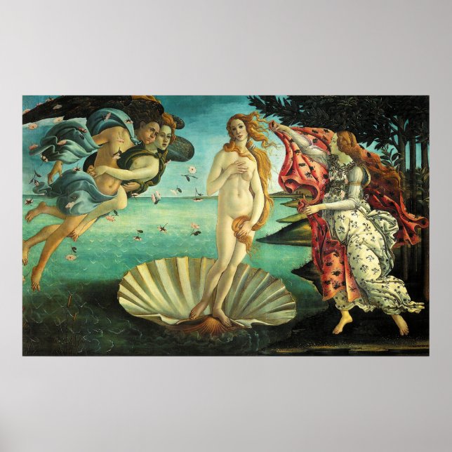 Regionens födelse av Sandro Botticelli Poster (Framsidan)
