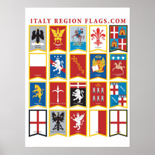 Regioner av italienaffischen poster