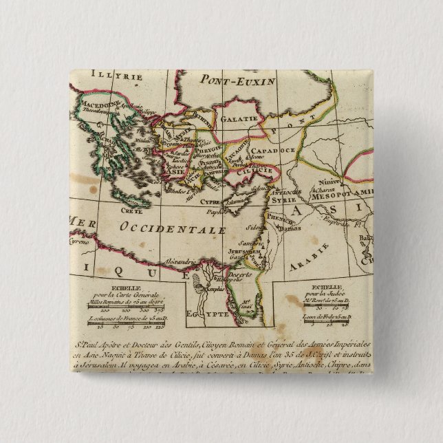 Regioner, ställe i det nya testamentet knapp (Framsida)