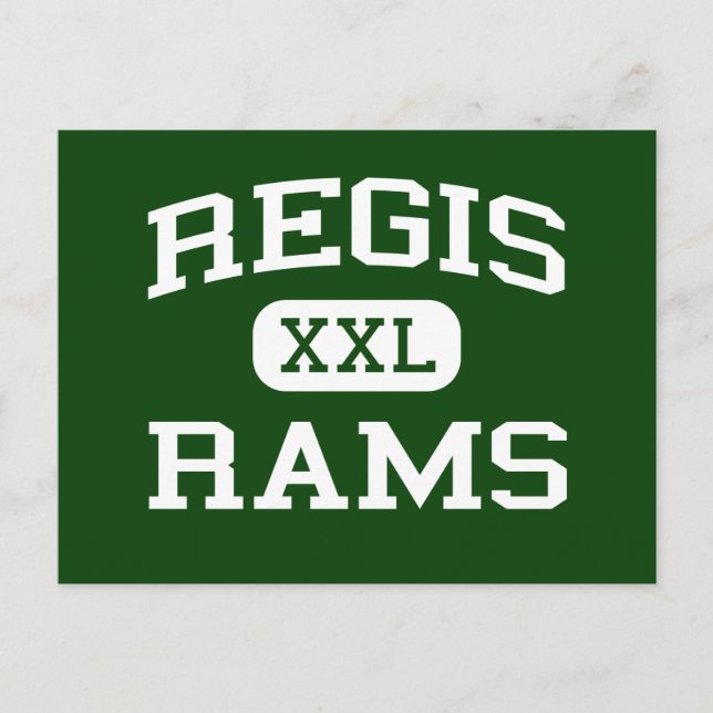 Regis - Rams - Regis High School - Stayton Oregon Vykort (Framsida)