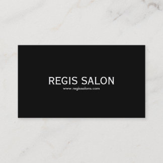 Regis-SALONG, www.regissalons.com Visitkort