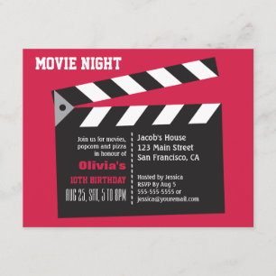 Regissörens Filmnatt Födelsedagsfest Inbjudningar