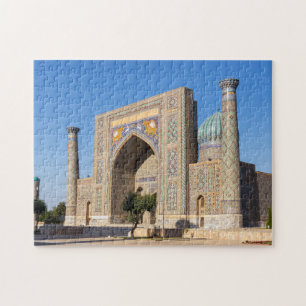 Registan square in sunset - Samarkand, Uzbekistan Pussel