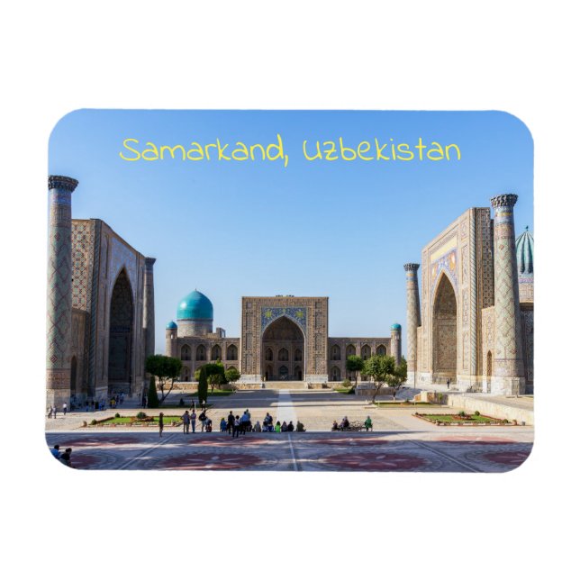Registan square - Samarkand, Uzbekistan, Asien Magnet (Horisontell)