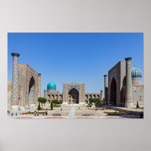 Registan square - Samarkand, Uzbekistan, Asien Poster
