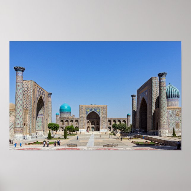 Registan square - Samarkand, Uzbekistan, Asien Poster (Framsidan)