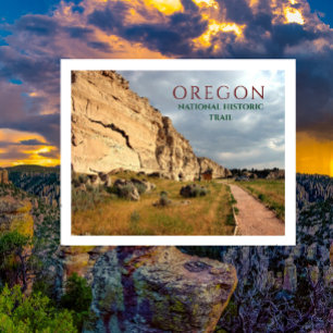 Register Cliff, Oregon Trail, Wyoming Vykort