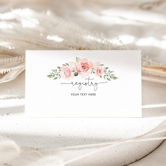 Register för blommigt för  rosa tilläggskort (Skapare uppladdad)