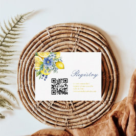 Register för Citrus-Möhippan för Lemon Blue Blommi Tilläggskort