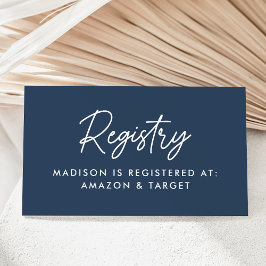 Register för fet skript - marin babystövel tilläggskort