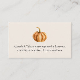 Register för höstbabyvisningsprogram tilläggskort