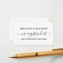 Register för Modern Calligraphy Script Bröllop