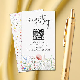 Register för Wildblomsterbabyskor Tilläggskort