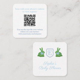 Register över bisysslare för Preppy Bunny Monogram Tilläggskort