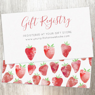 Register över gåvor för jordgubbsberry Berry Sweet Tilläggskort