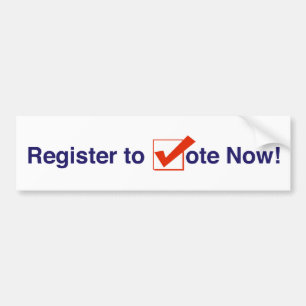 Register till omröstning 2024 bildekal