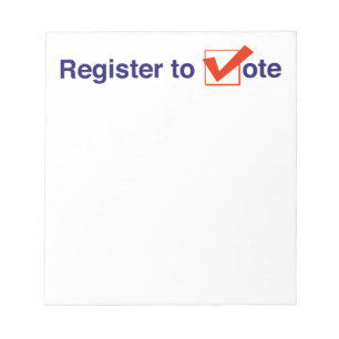 Register till omröstning 2026 anteckningsblock